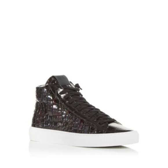 P448 Womens Black Fantasy Glitter Croc Star Round Toe Platform Sneakers Shoes 36